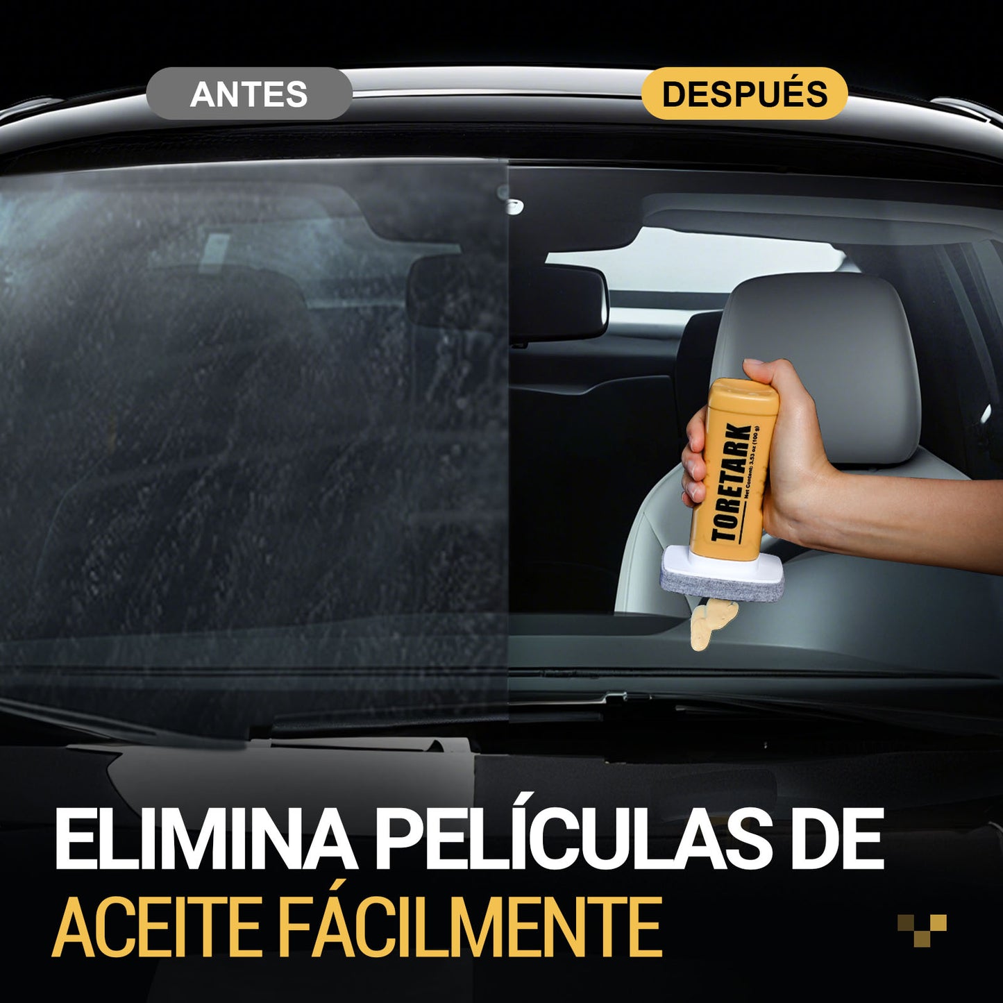 Toretark® Ultimate 2 en 1 Cepillo Desengrasante Automotriz para Película de Aceite