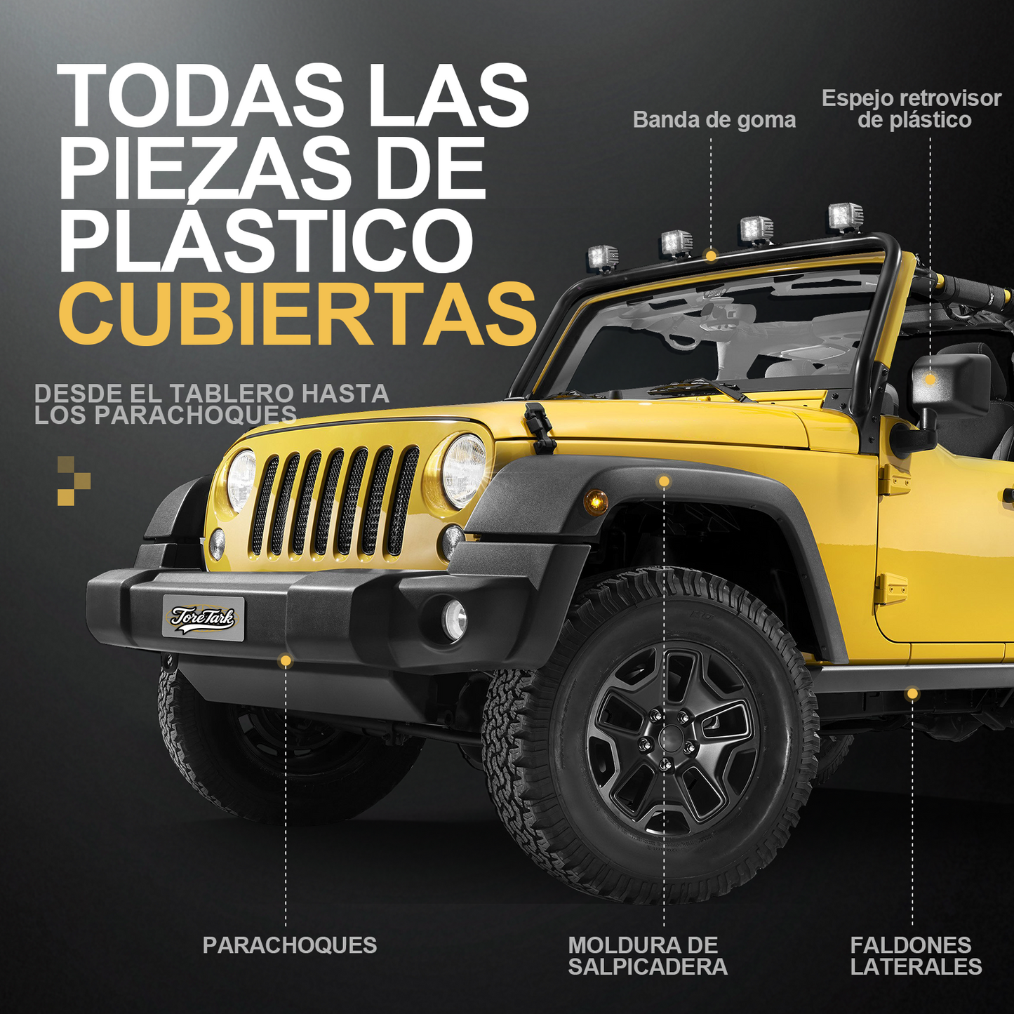 Toretark® Ultimate Restaurador de Plásticos Automotrices