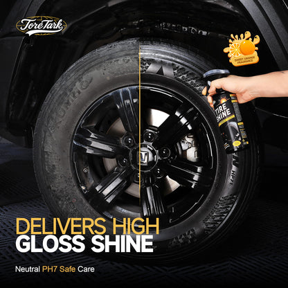 Spray Brillantador Instantáneo para Neumáticos Toretark® - Efecto Resistente a la Suciedad y Duradero