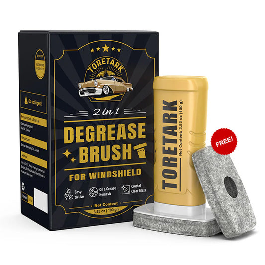 Toretark® Ultimate 2 en 1 Cepillo Desengrasante Automotriz para Película de Aceite