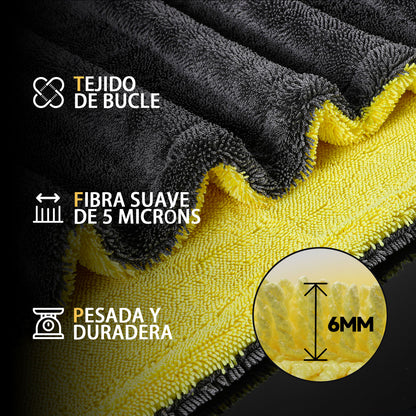 Toretark® Toalla Absorbente de Microfibra de Doble Cara