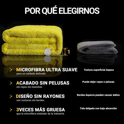 Toretark® Toalla Absorbente de Microfibra de Doble Cara