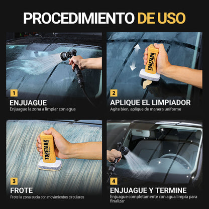 Toretark® Ultimate 2 en 1 Cepillo Desengrasante Automotriz para Película de Aceite