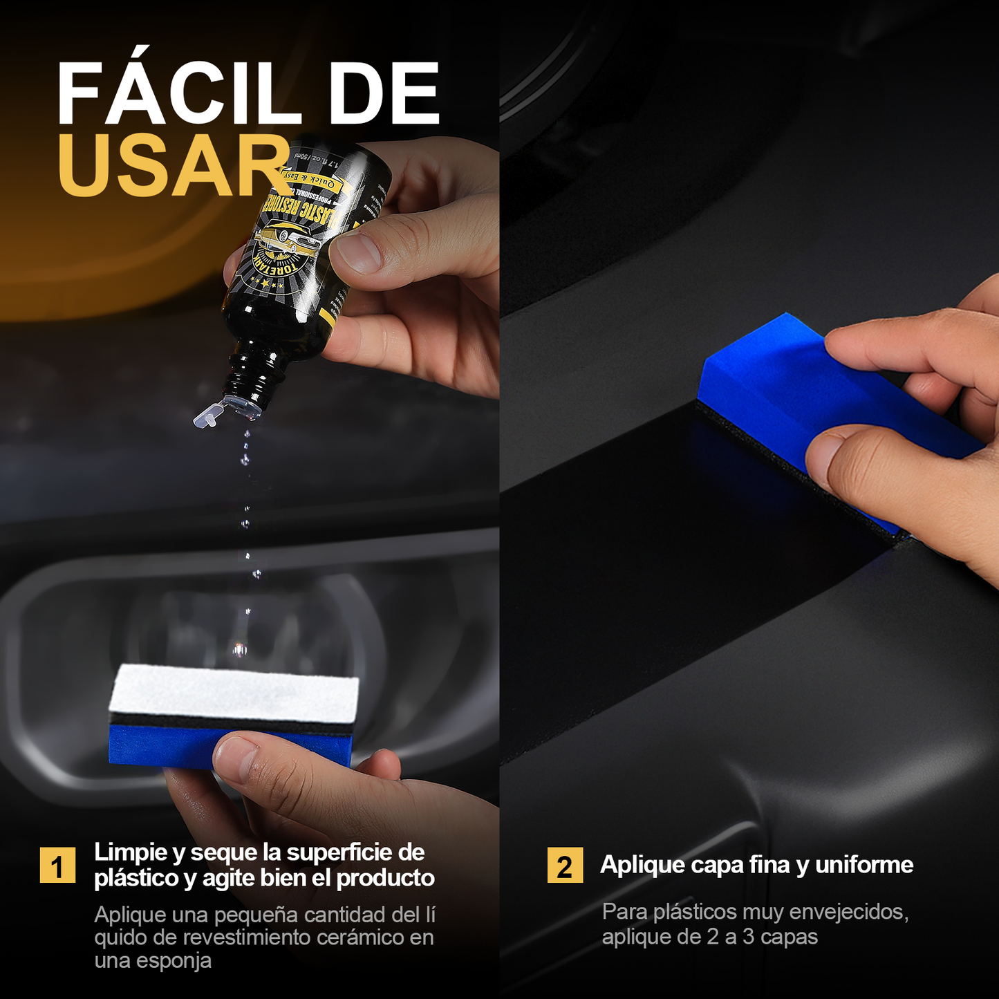 Toretark® Ultimate Restaurador de Plásticos Automotrices