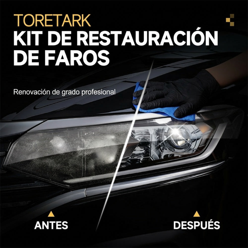 Kit de Restauración y Protección de Faros para Auto