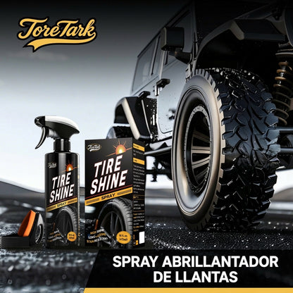 Spray Abrillantador de Llantas, Resistente a manchas y Brillo Instantáneo de Larga Duración