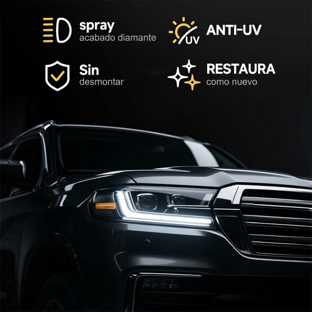 Kit de Restauración y Protección de Faros para Auto