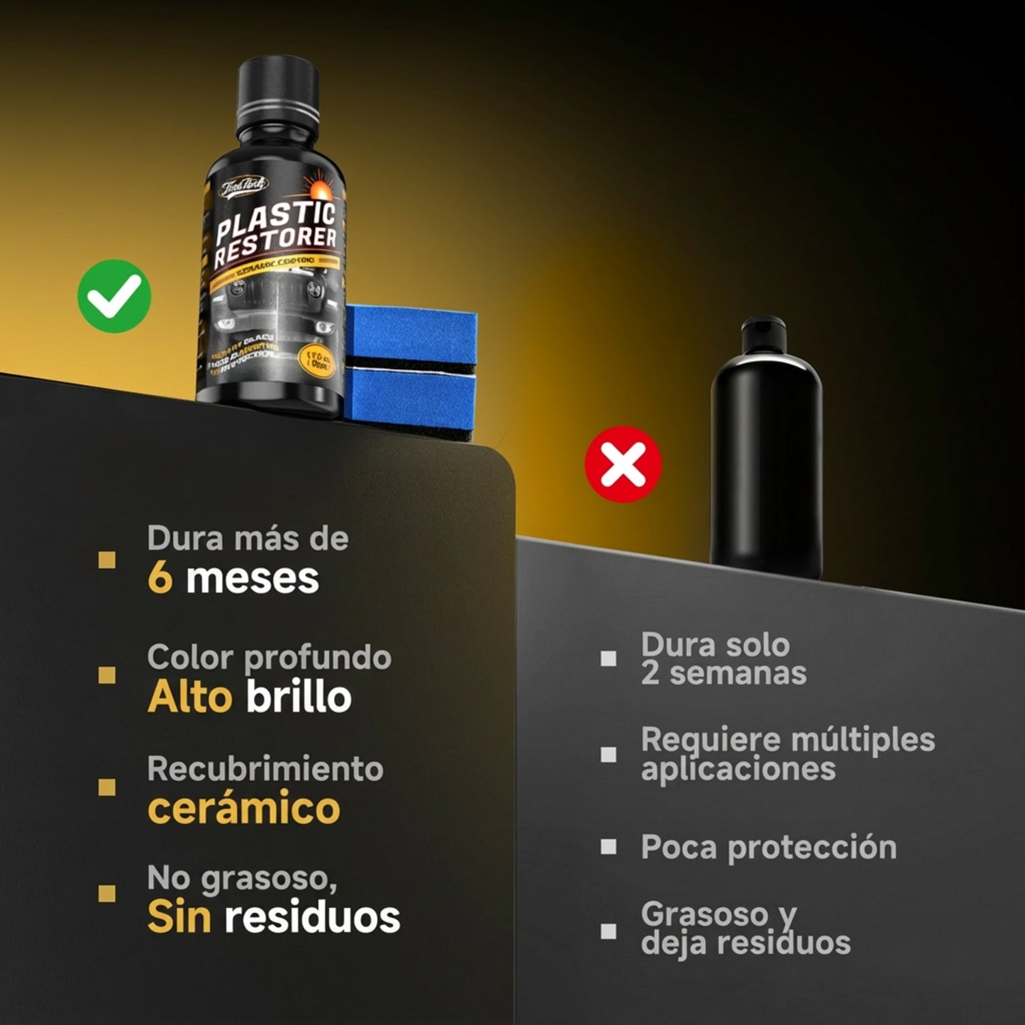 Restaurador de Plásticos para Auto